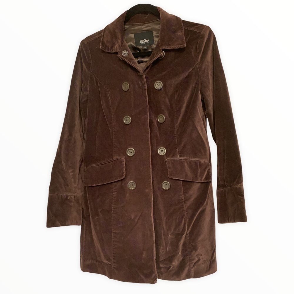 Mossimo Velvet Pea Coat Size S